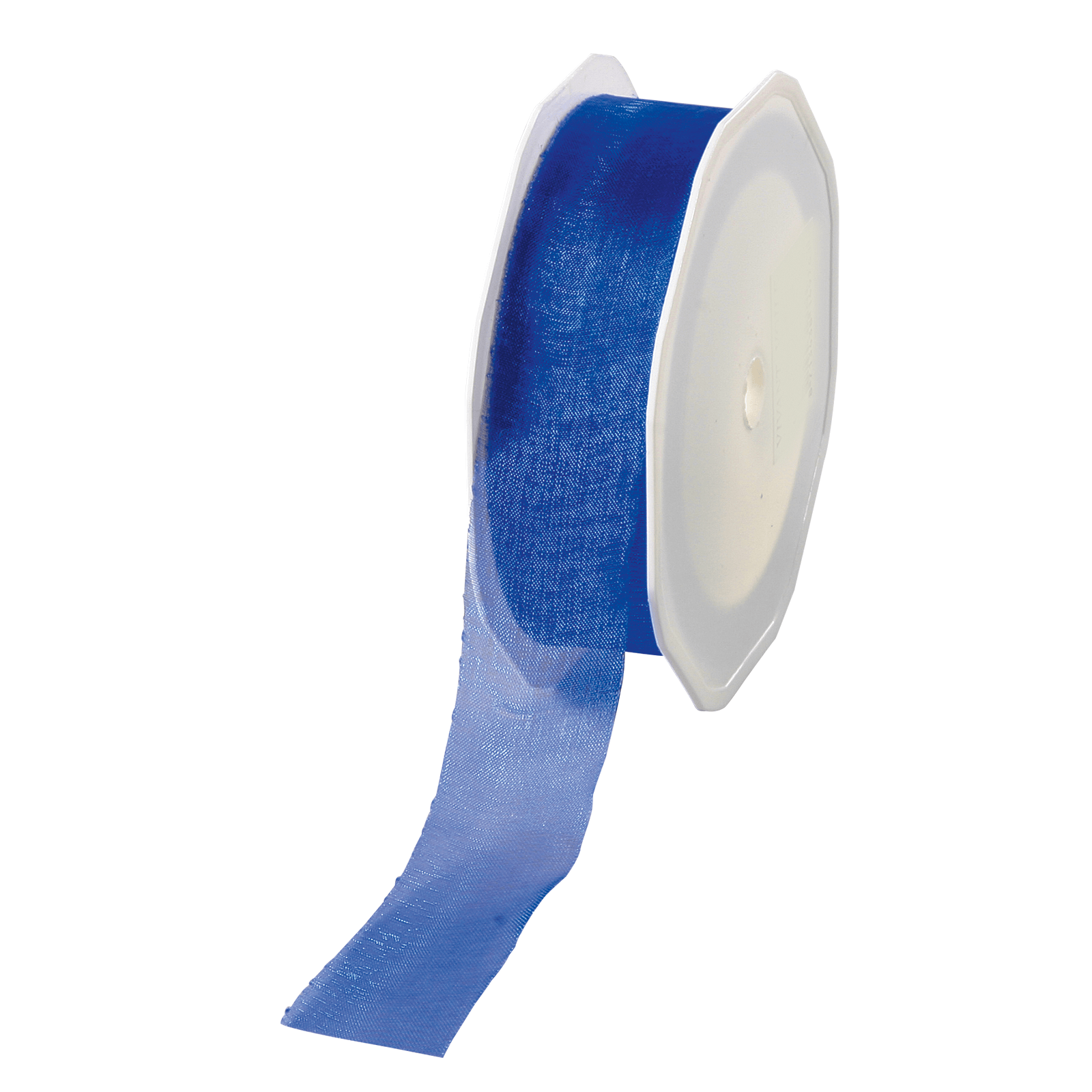 Ruban en crêpe de Chine bleu foncé larg. 25 mm - 0