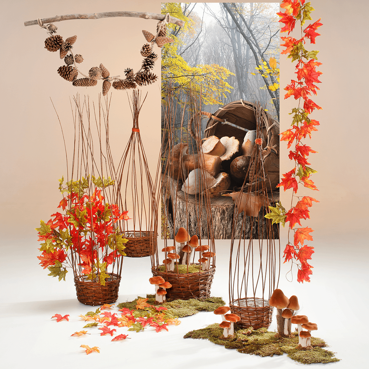 Decorative mushroom, height 18 cm - 6