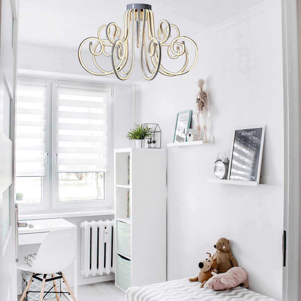 Leuchter aus Neon Lichtschlauch, 41 cm lang - 8
