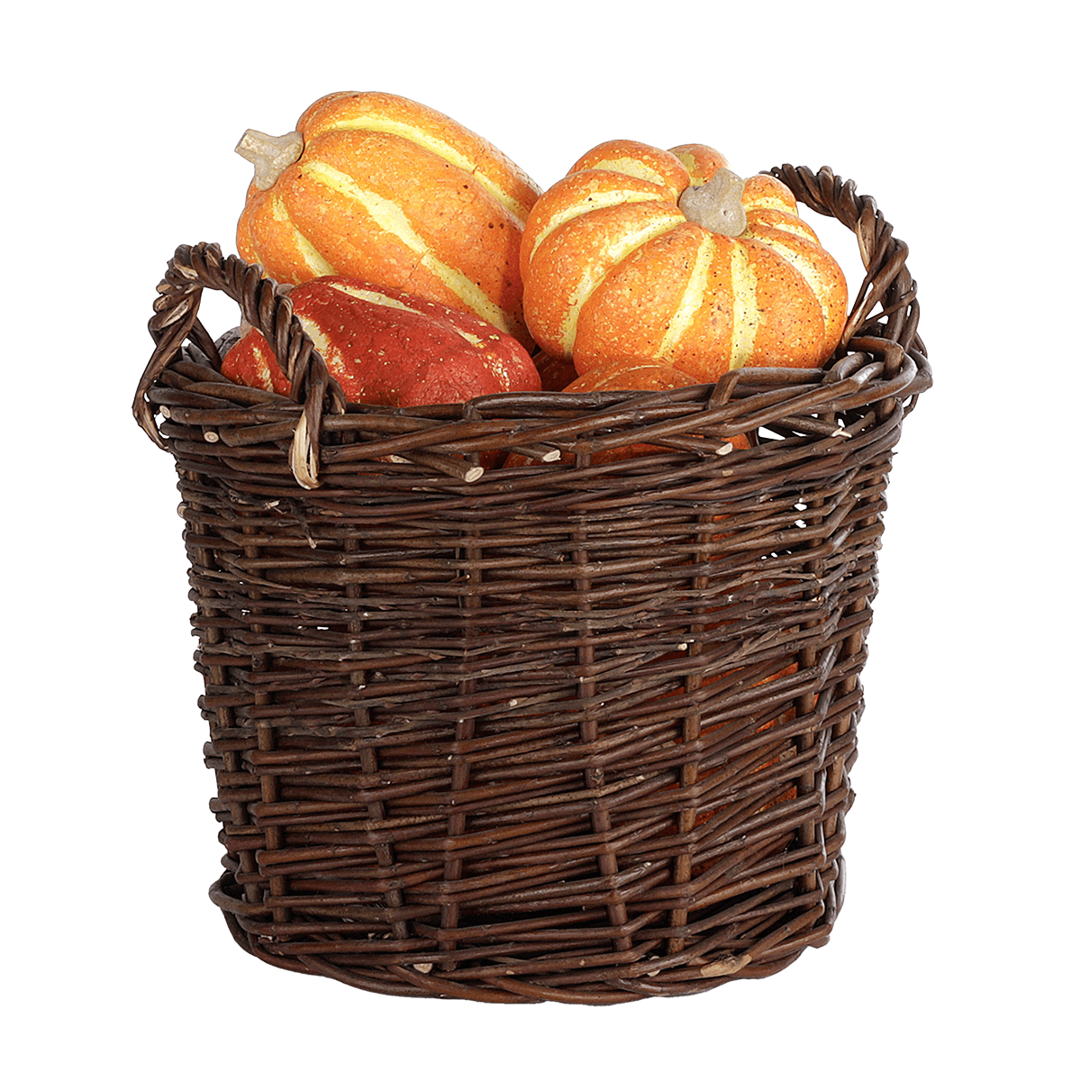 Decorative pumpkins, 11-14 cm, 4 pcs - 2
