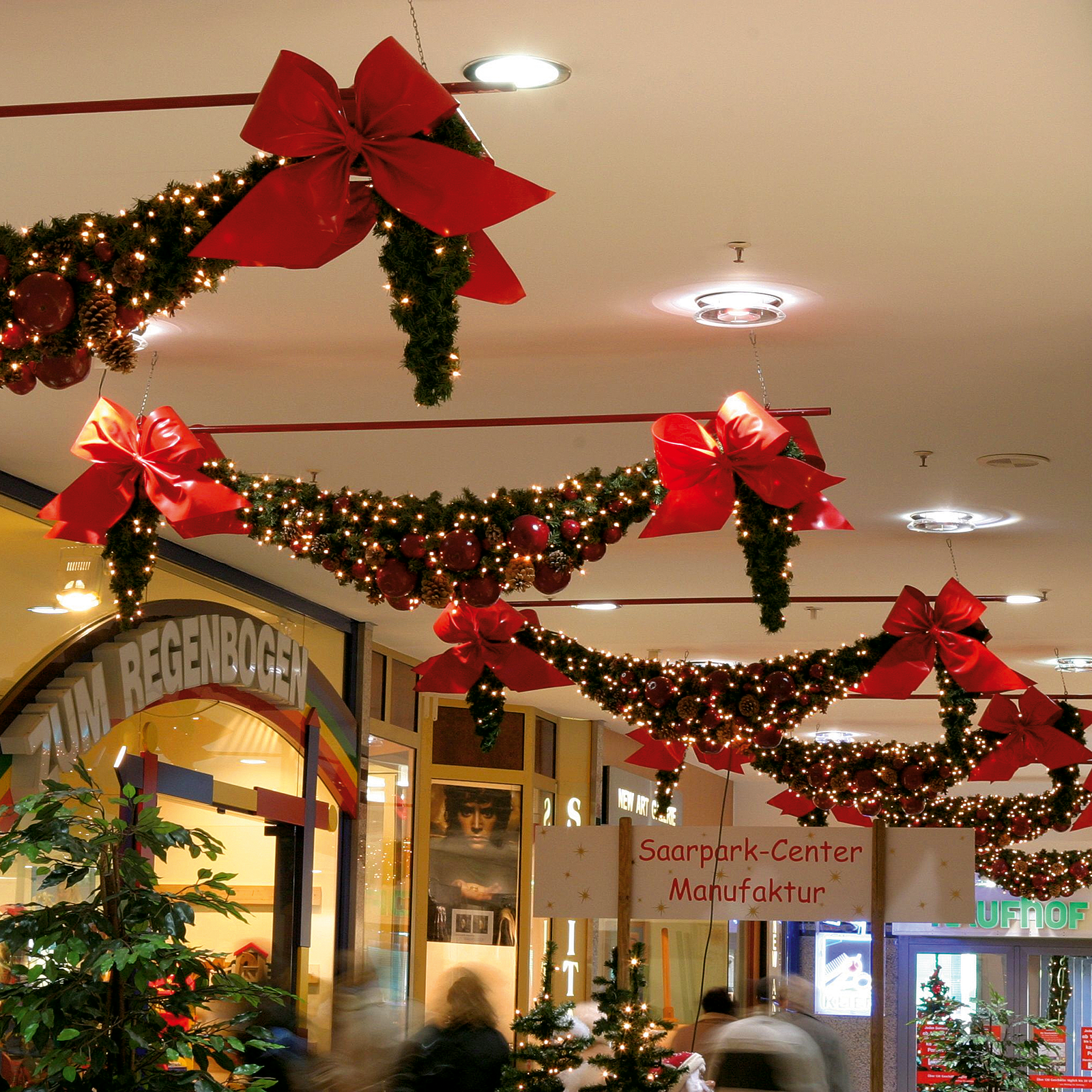 Noeud décoratif pour l'extérieur, 40 cm or - 3