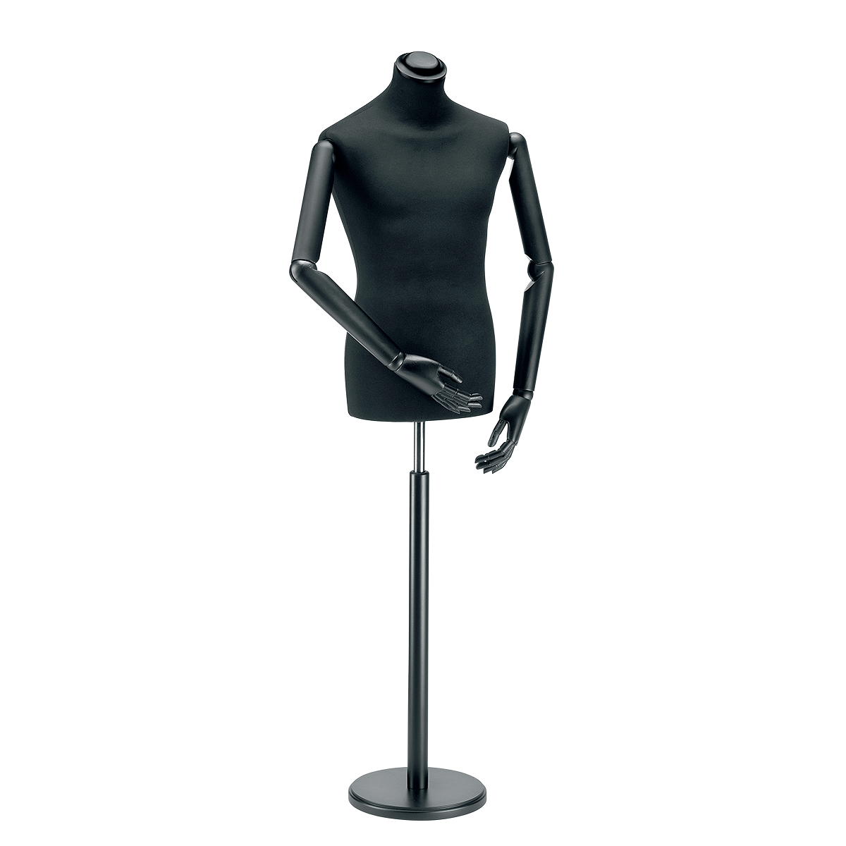 Buste de tailleur homme, buste 76 cm, noir/noir - 0