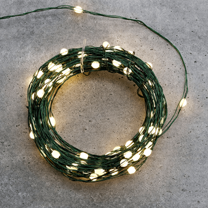Cadena de luces LED XL con alambre separable para exteriores, 200 LED, 20 m
