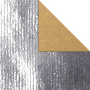 Rollo de papel de regalo 70 cm, 50 m, plata metálico