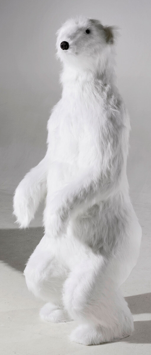 Figura animal de tamaño natural oso polar, altura: 190 cm - 5