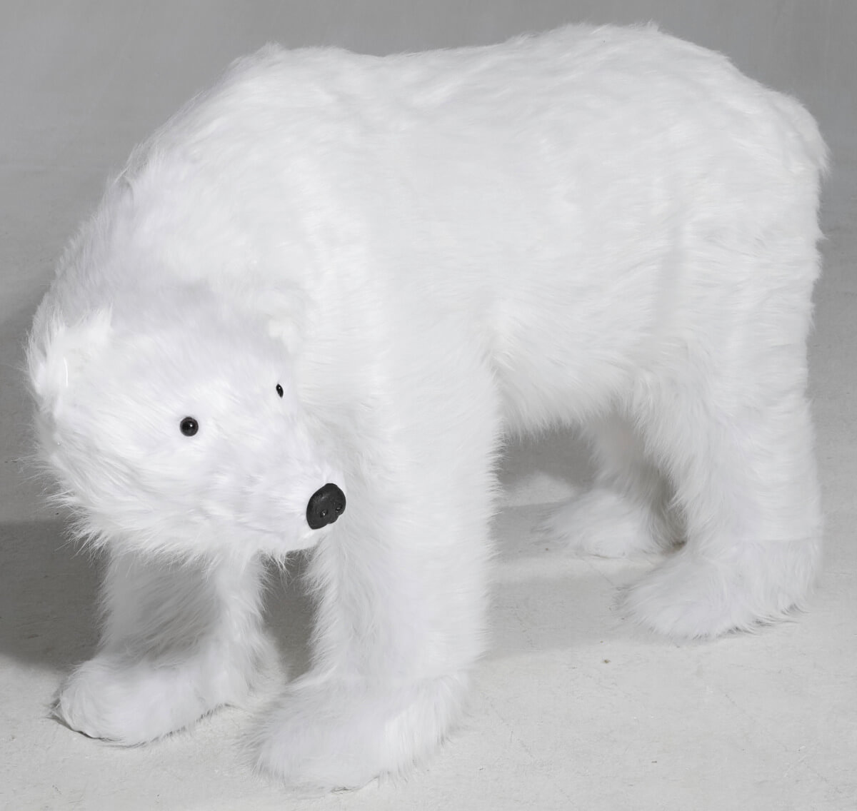 Figure animale grandeur nature d'un ours polaire, haut. 90cm - 3