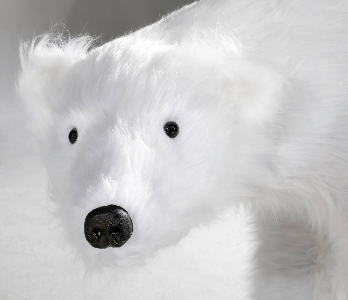 Figure animale grandeur nature d'un ours polaire, haut. 90cm - 4