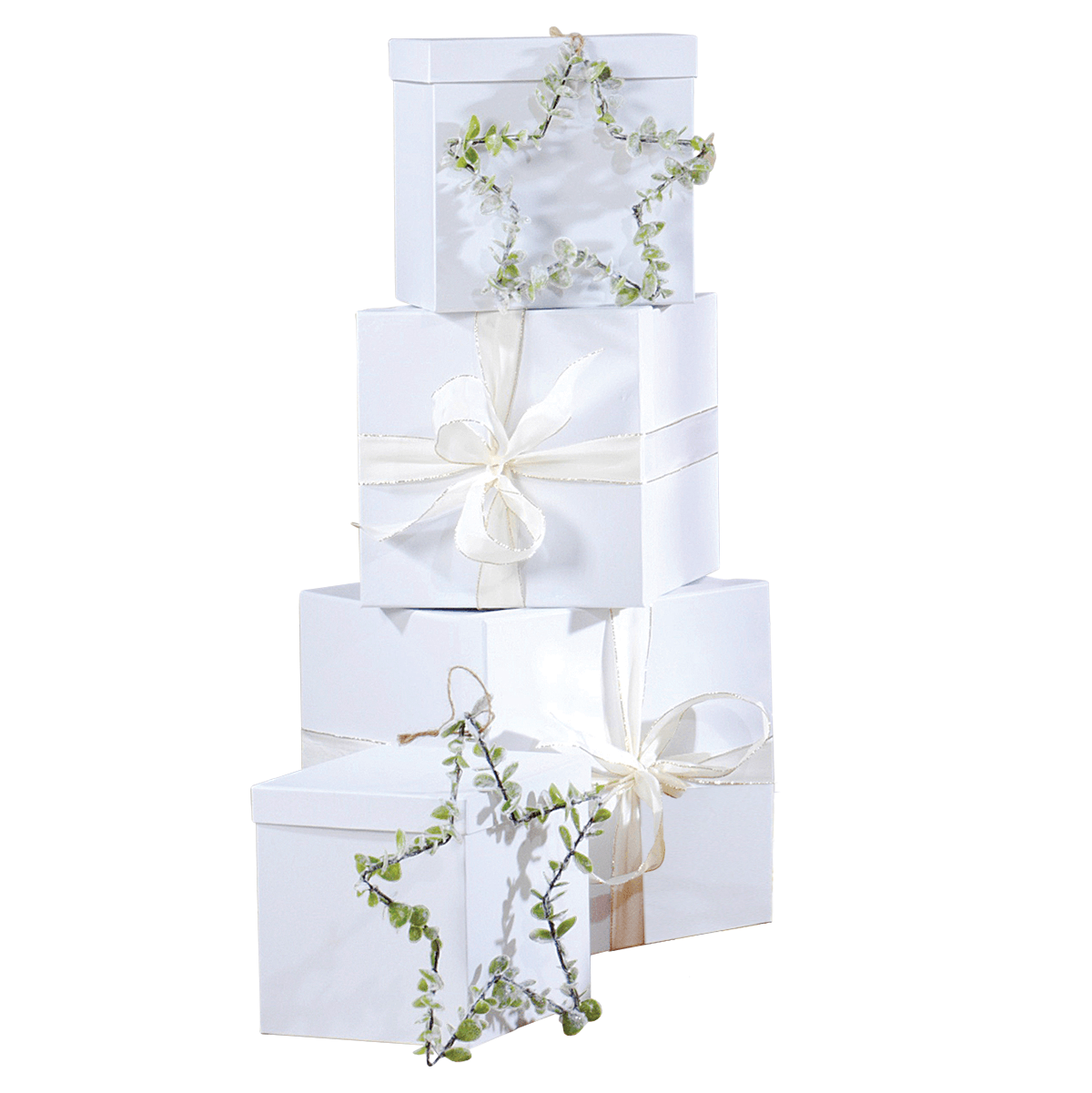 Gift box set, white, 4 parts - 7 Gift box set, white, 4 parts - 7