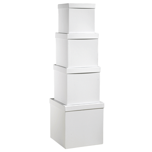 Gift box set, white, 4 parts
