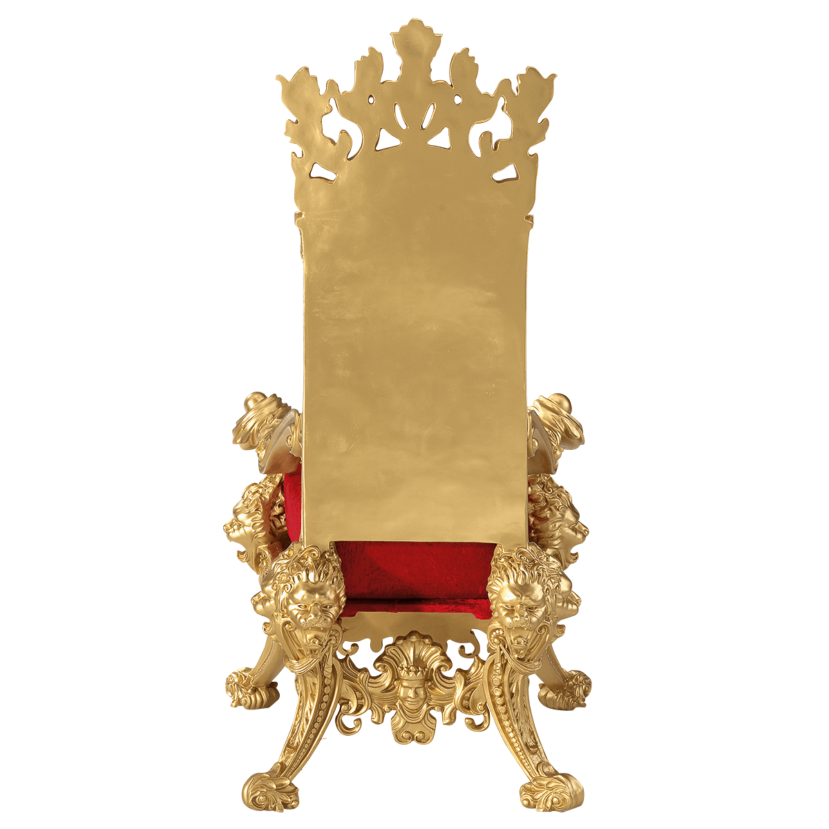 Trône "Baroque", haut. 190 cm, or-rouge - 2