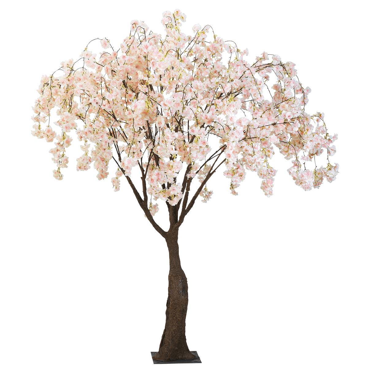 Árbol de flores de cerezo artificial blanco, 150 cm - 0