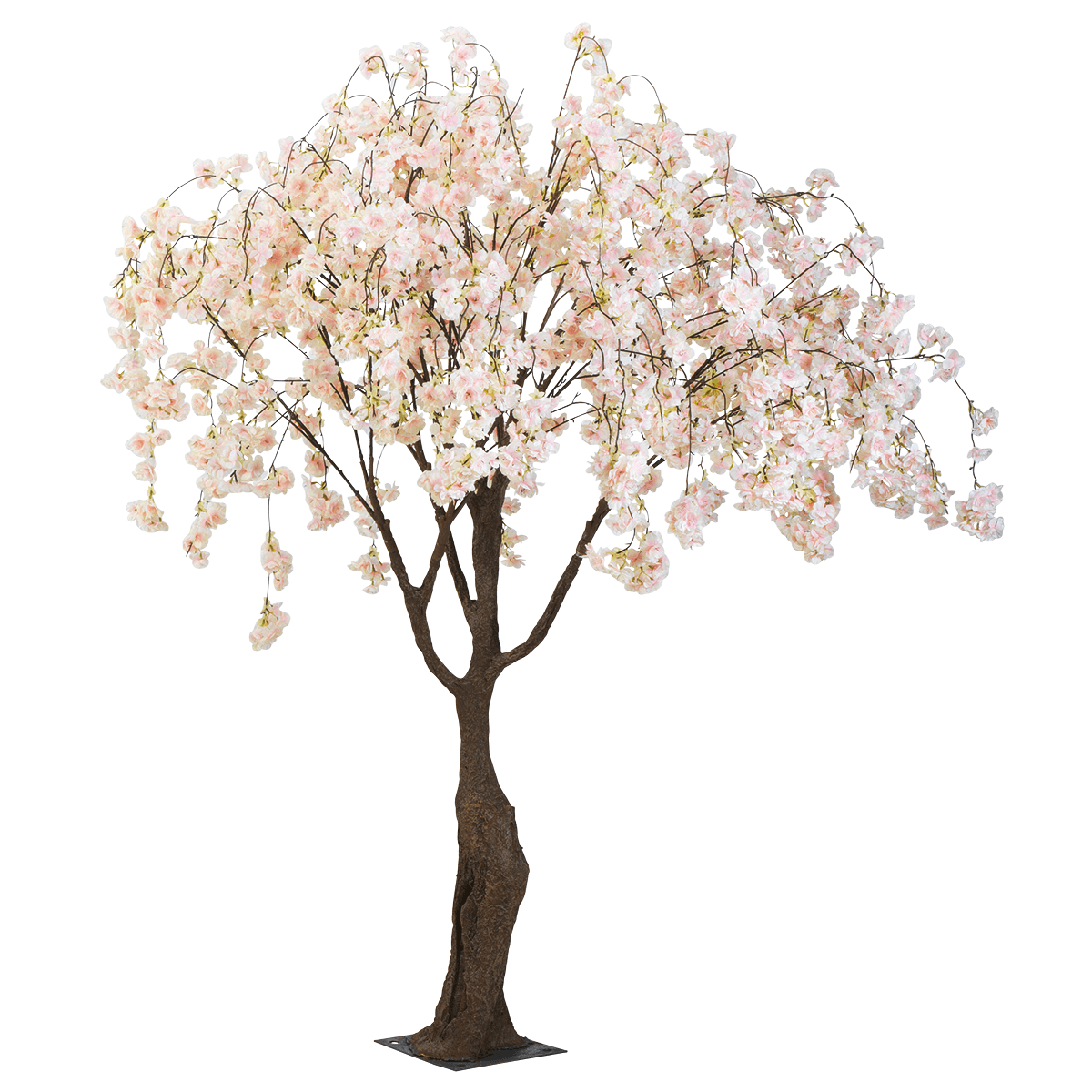 Árbol de flores de cerezo artificial blanco, 150 cm - 1