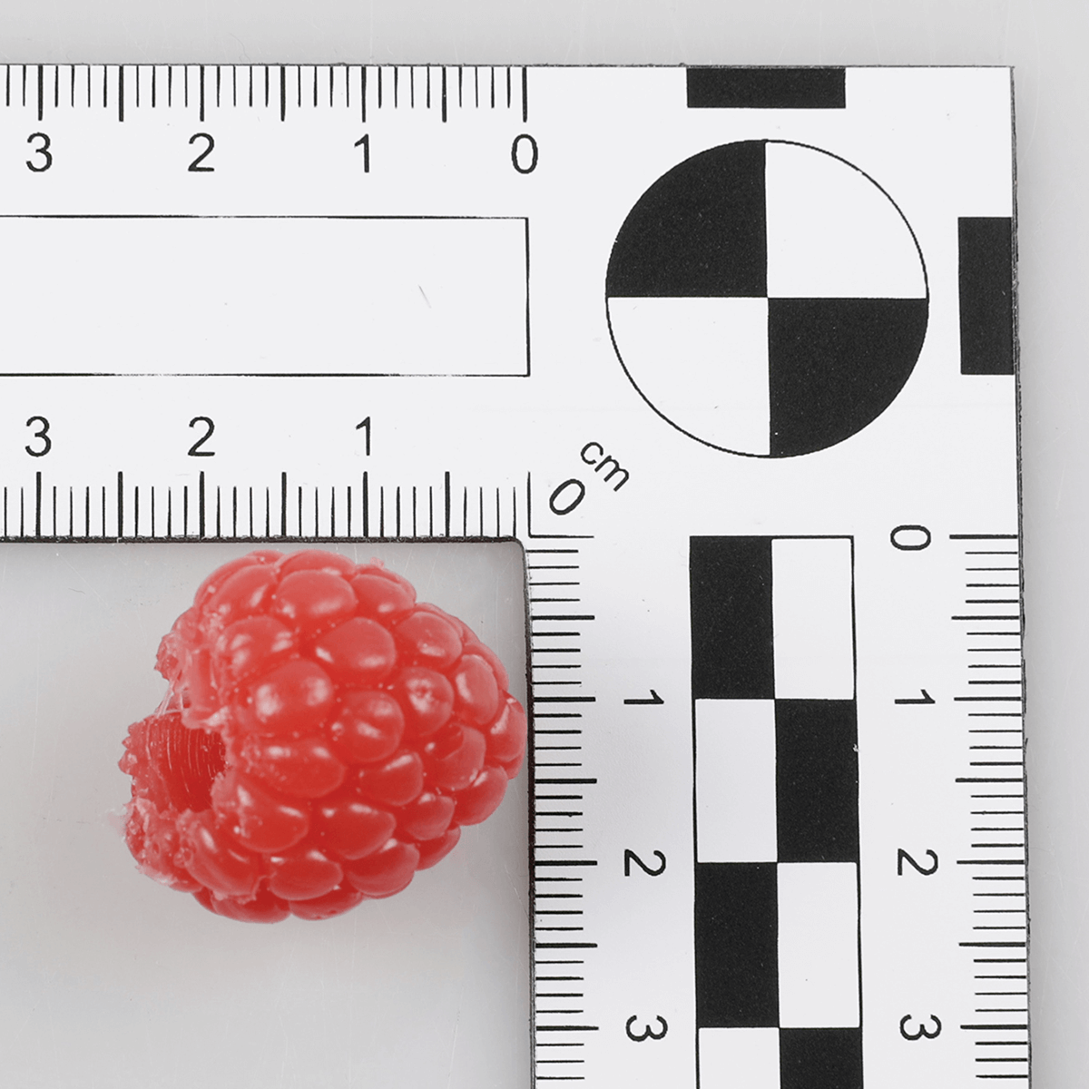 Framboises aliment factice, 12 pièces - 1
