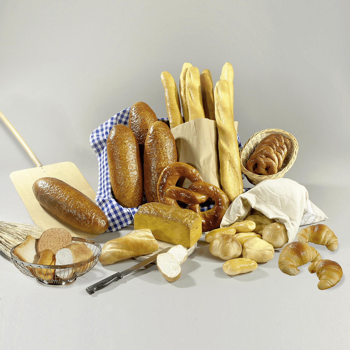assortiment de pains aliment factice, lot de 5 - 3