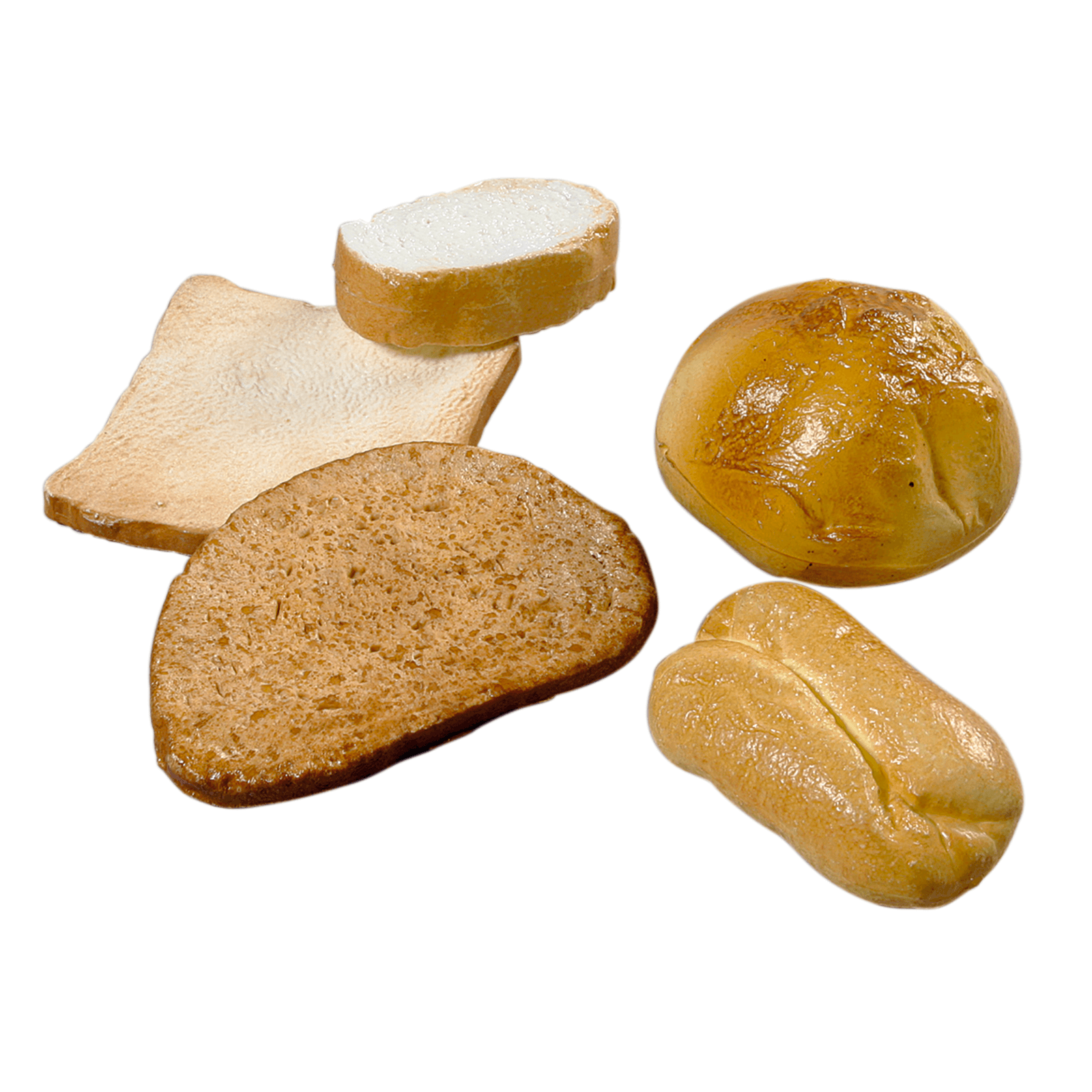 assortiment de pains aliment factice, lot de 5 - 0