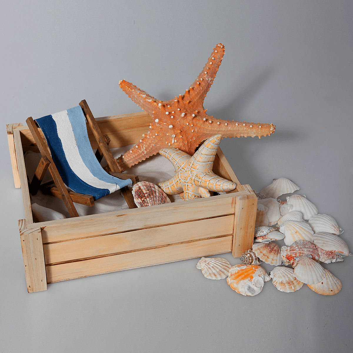 Conjunto de cajas de madera, natural - 4