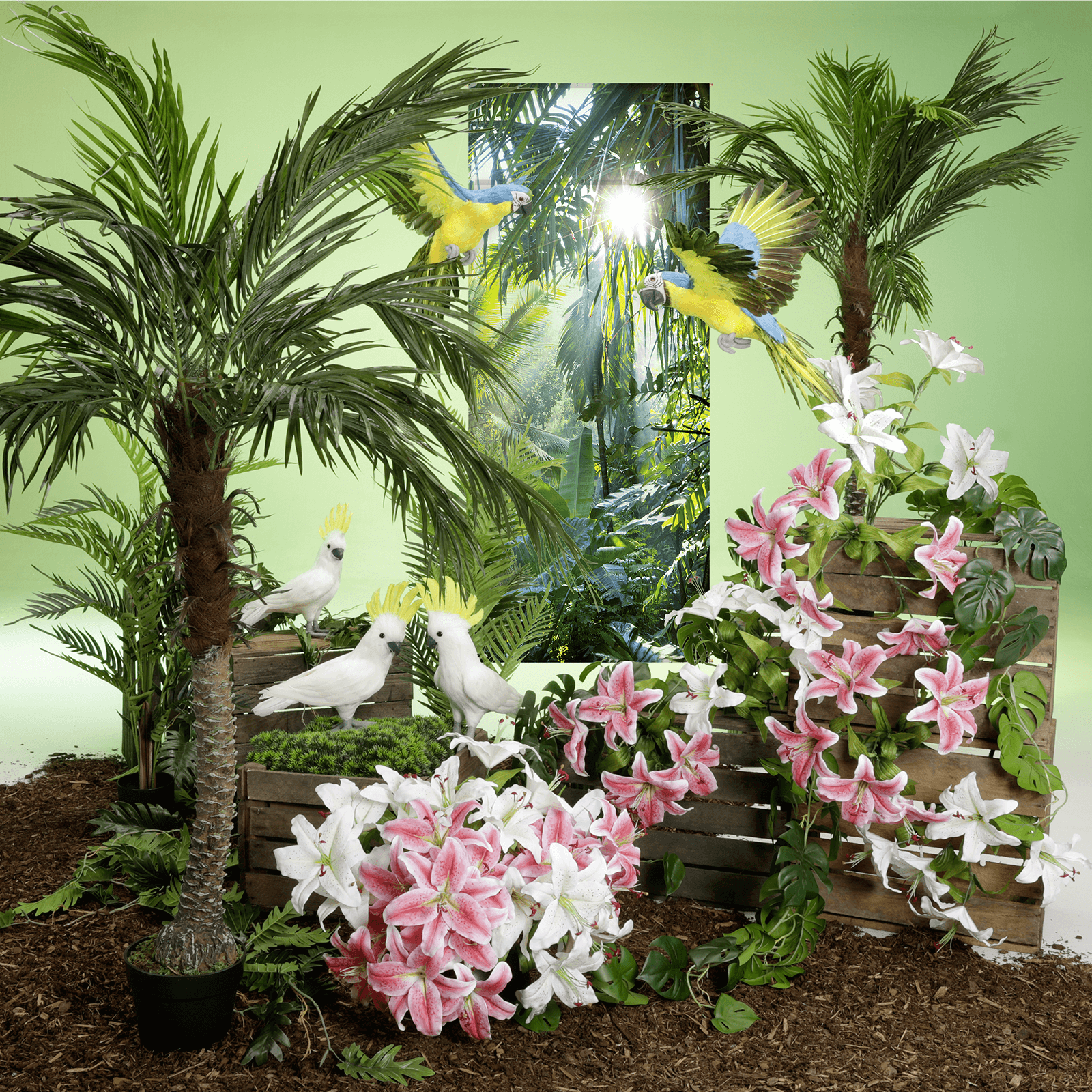 Artificial Phoenix palm tree 180 cm - 6