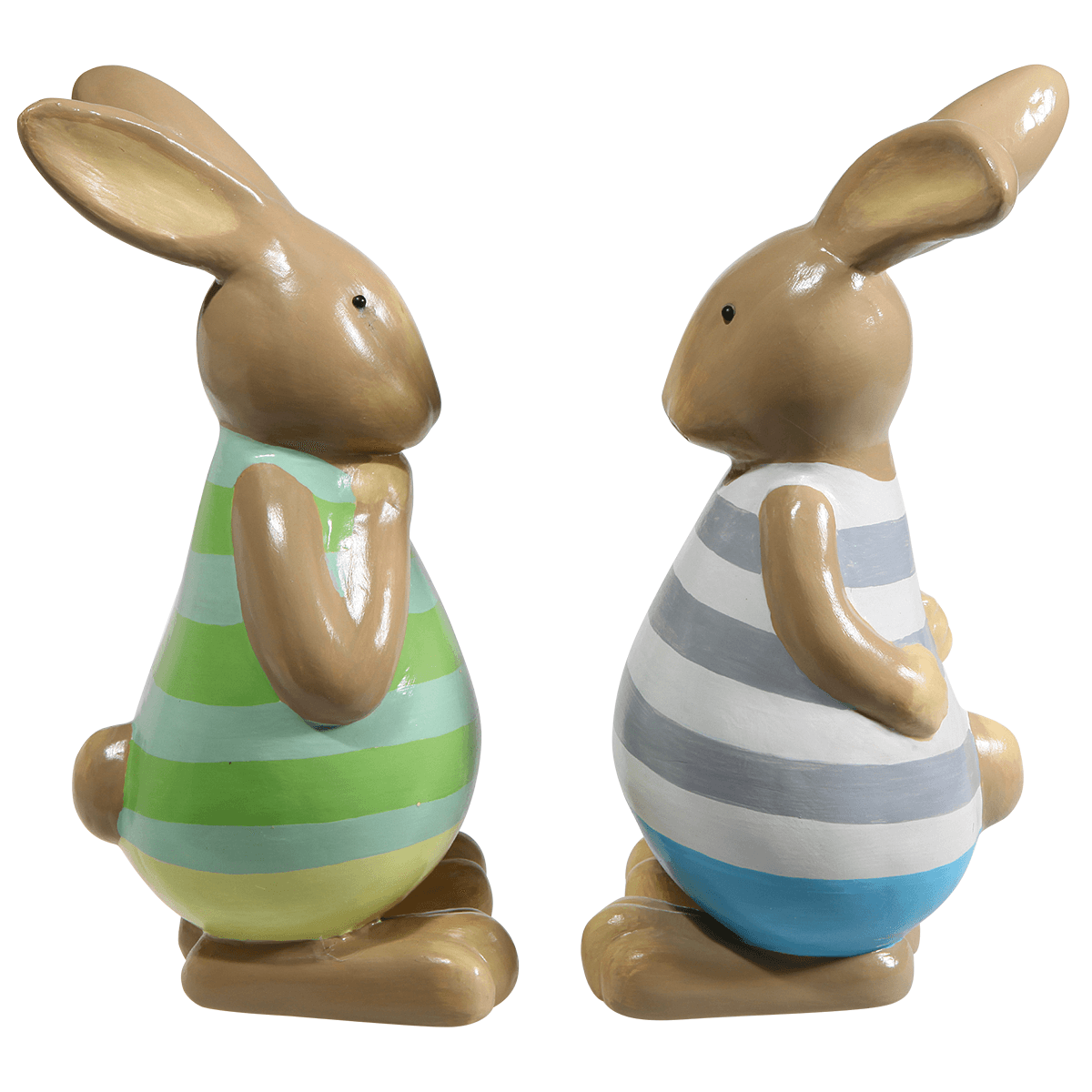 Decorative figure Easter bunny green, 39 cm - 4
