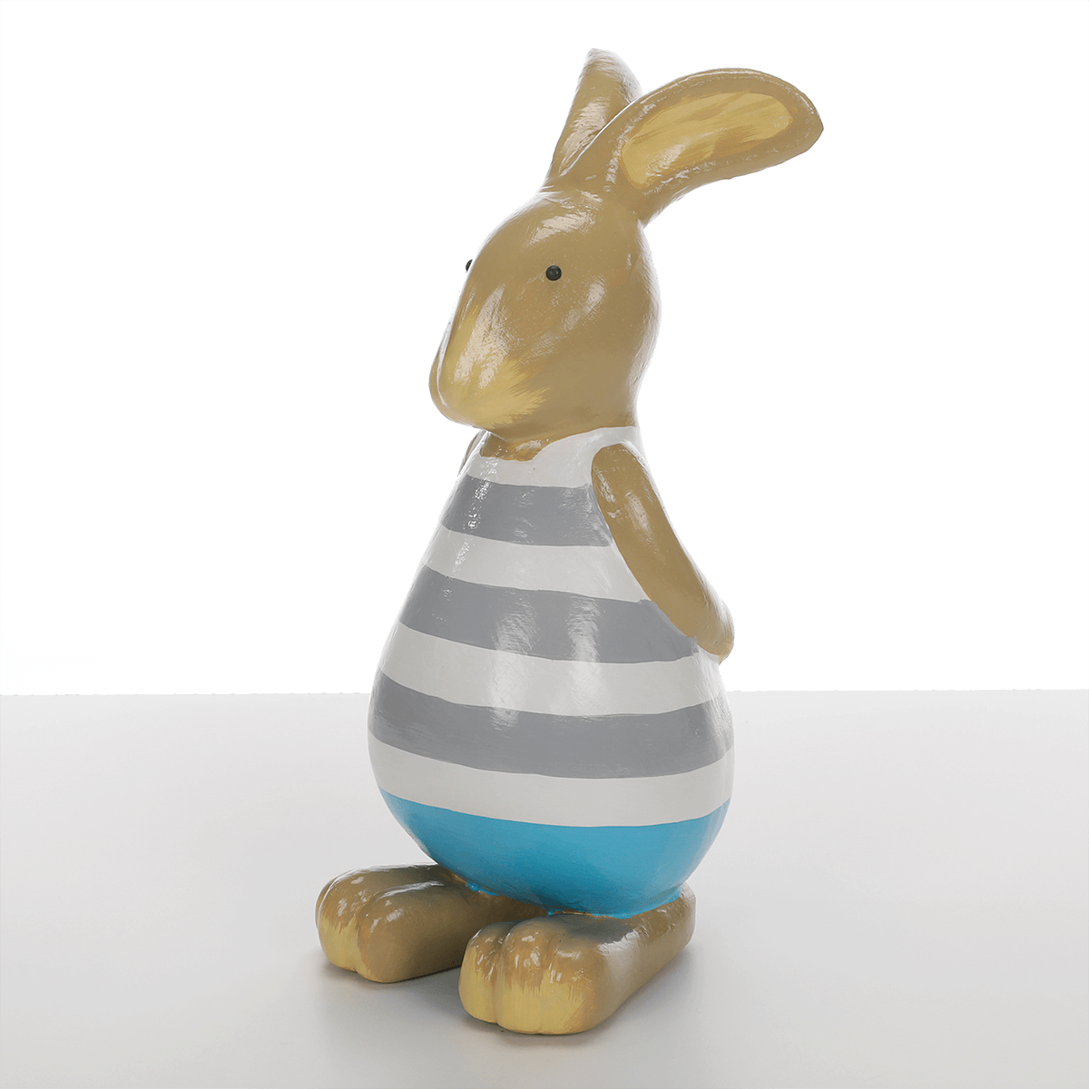 Figurine déco Lapin de Pâques bleu, 39 cm - 1