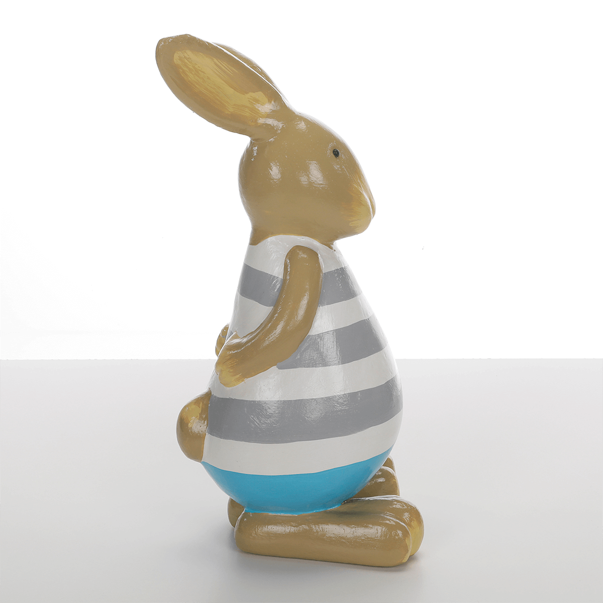 Figurine déco Lapin de Pâques bleu, 39 cm - 2