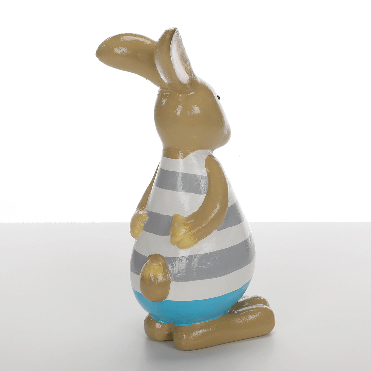 Figurine déco Lapin de Pâques bleu, 39 cm - 3
