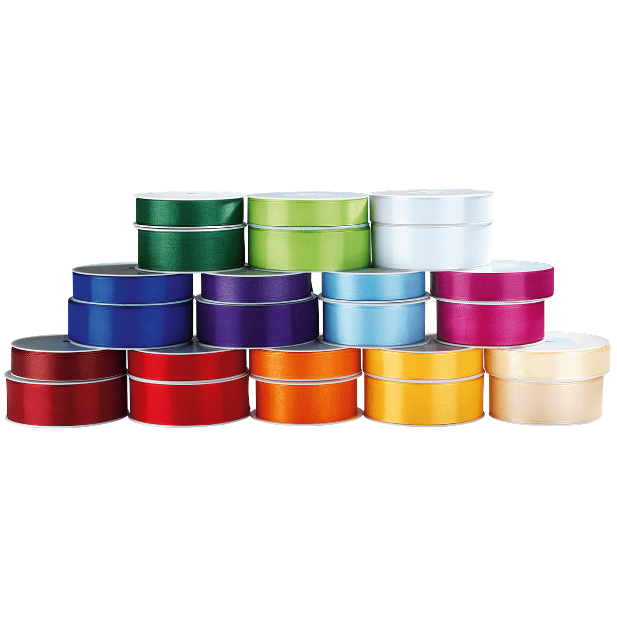 Ruban de taffetas avec lisière tissée 25 mm, 50 m, bleu royal - 4