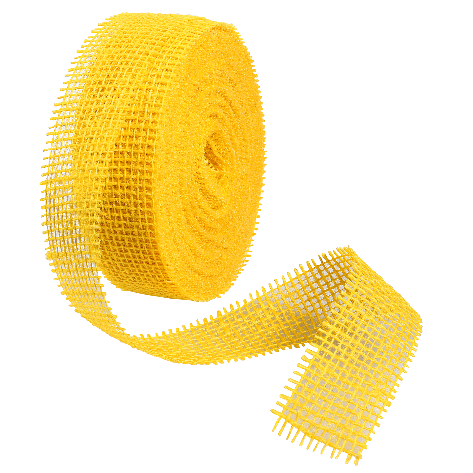 Cinta de yute, 40 mm, 20 m, amarillo - 0