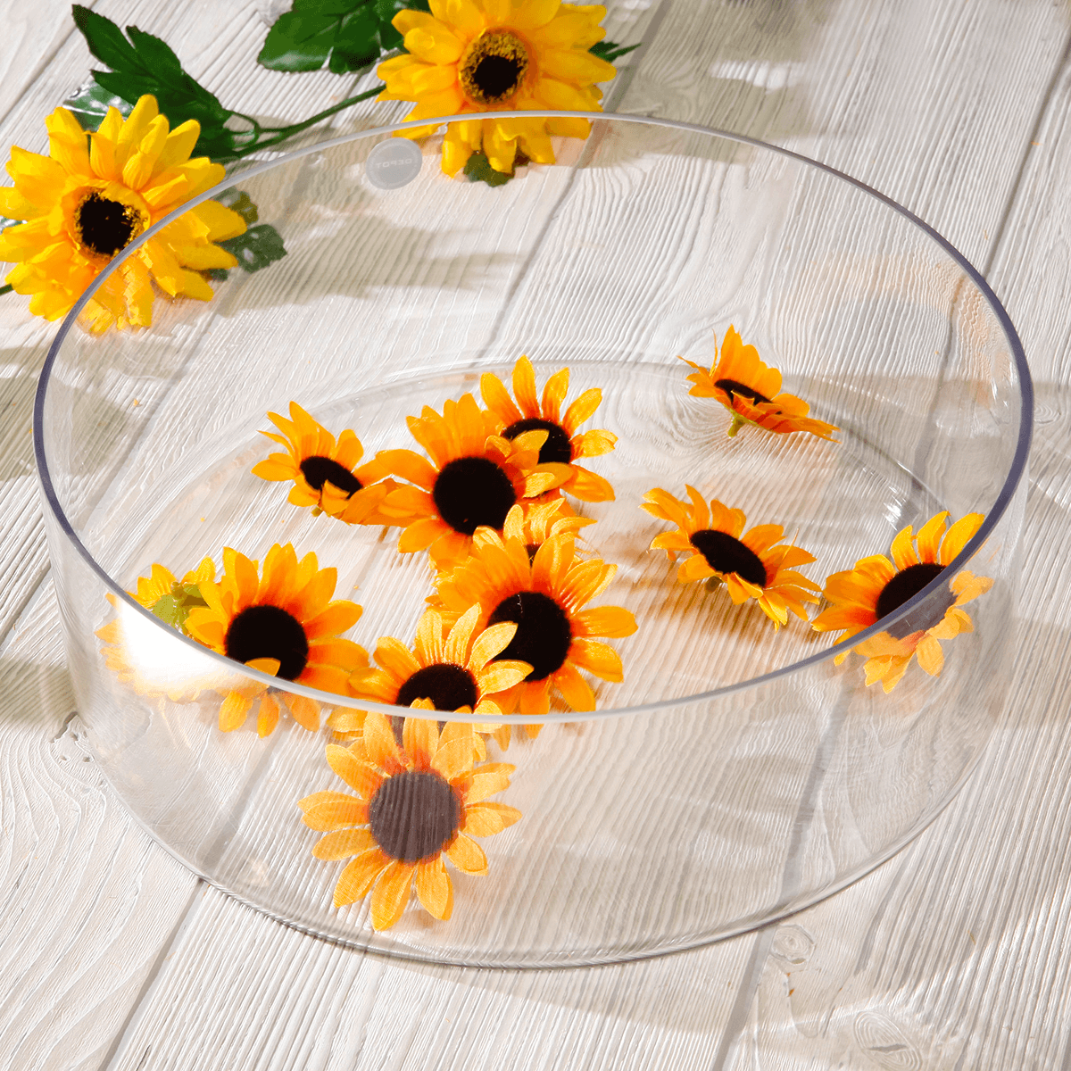 Decoración flores girasoles, paquete de 24 piezas - 4