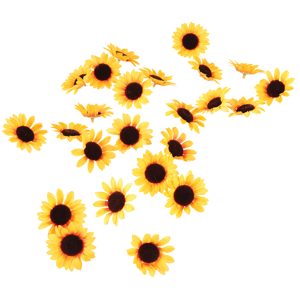Decoración flores girasoles, paquete de 24 piezas - 10