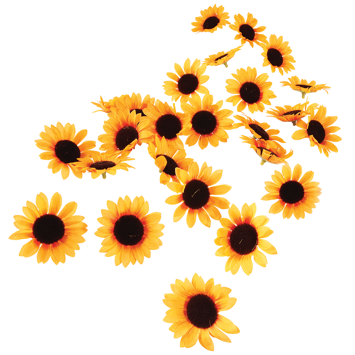Decoración flores girasoles, paquete de 24 piezas - 9