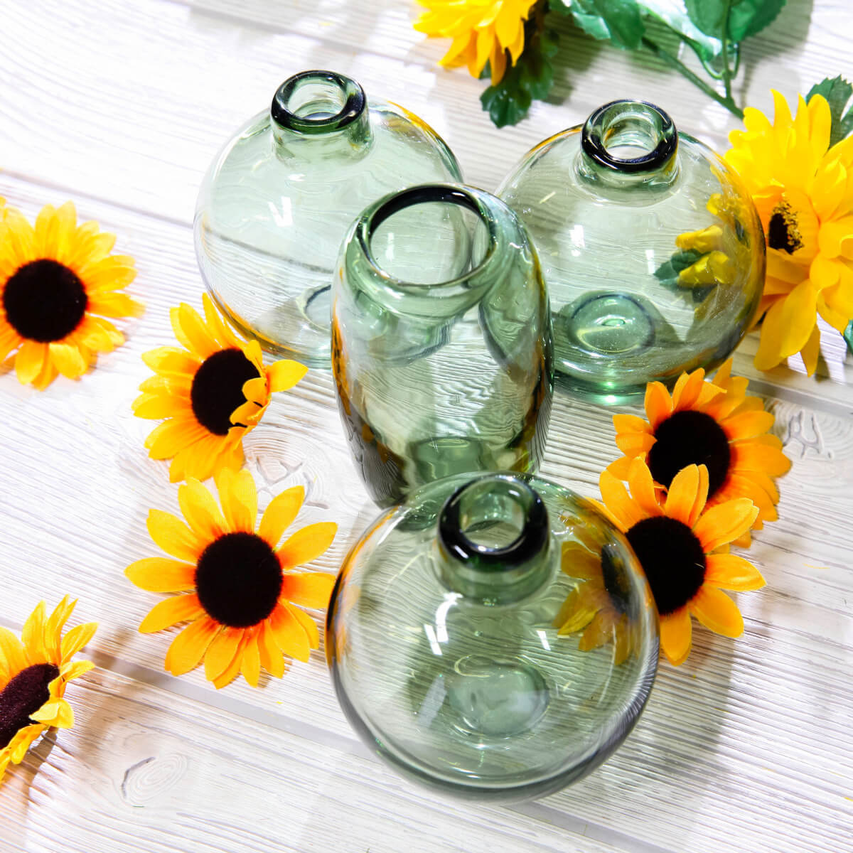 Decoración flores girasoles, paquete de 24 piezas - 6