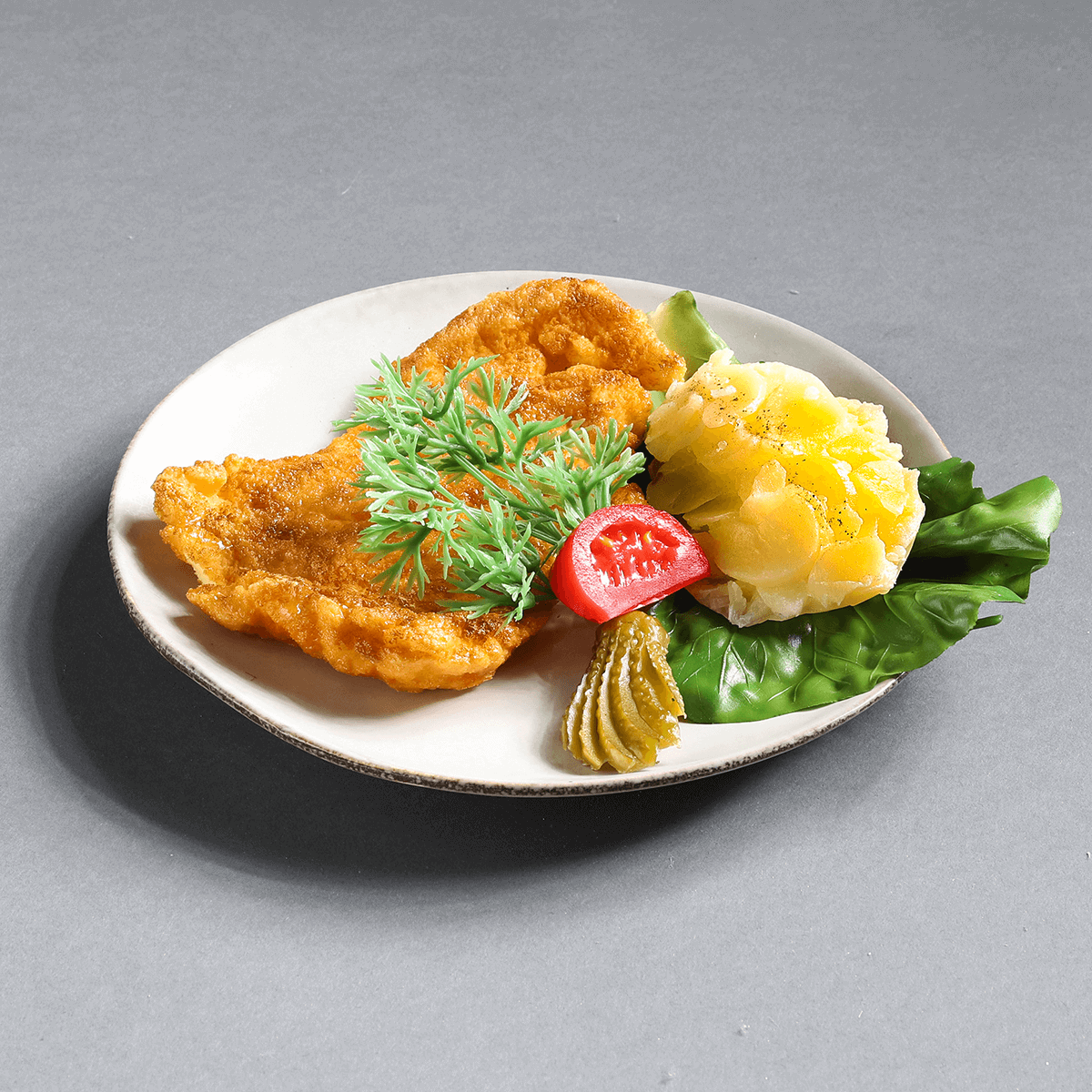Feuilles de salade vert aliment factice, 5 pces - 7