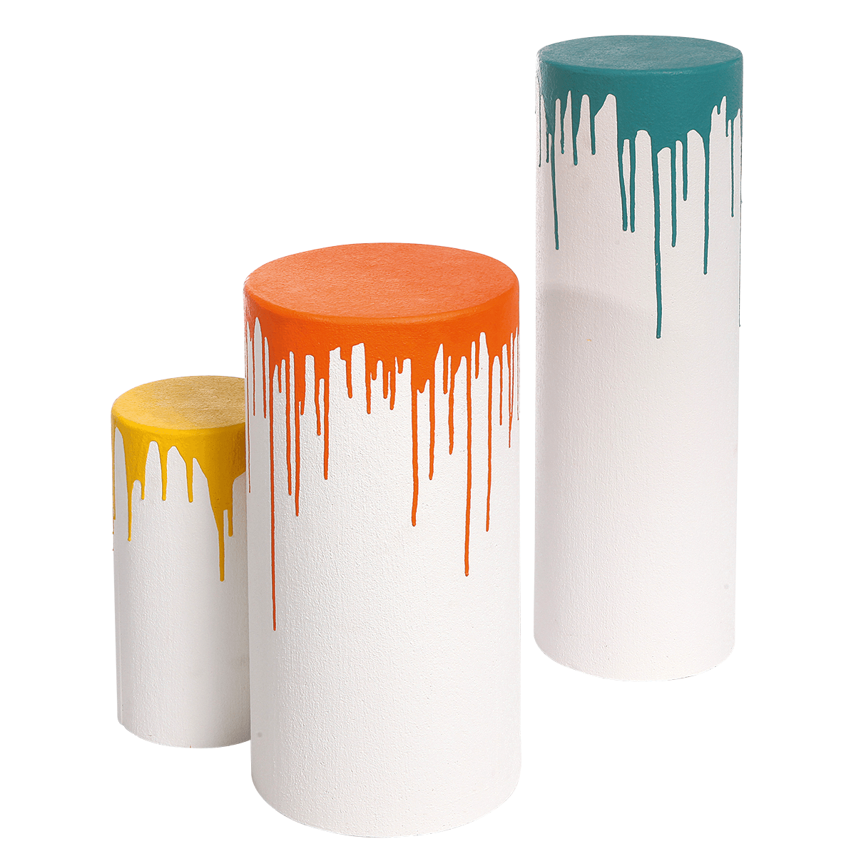 Columna decorativa anaranjado 60 cm - 1