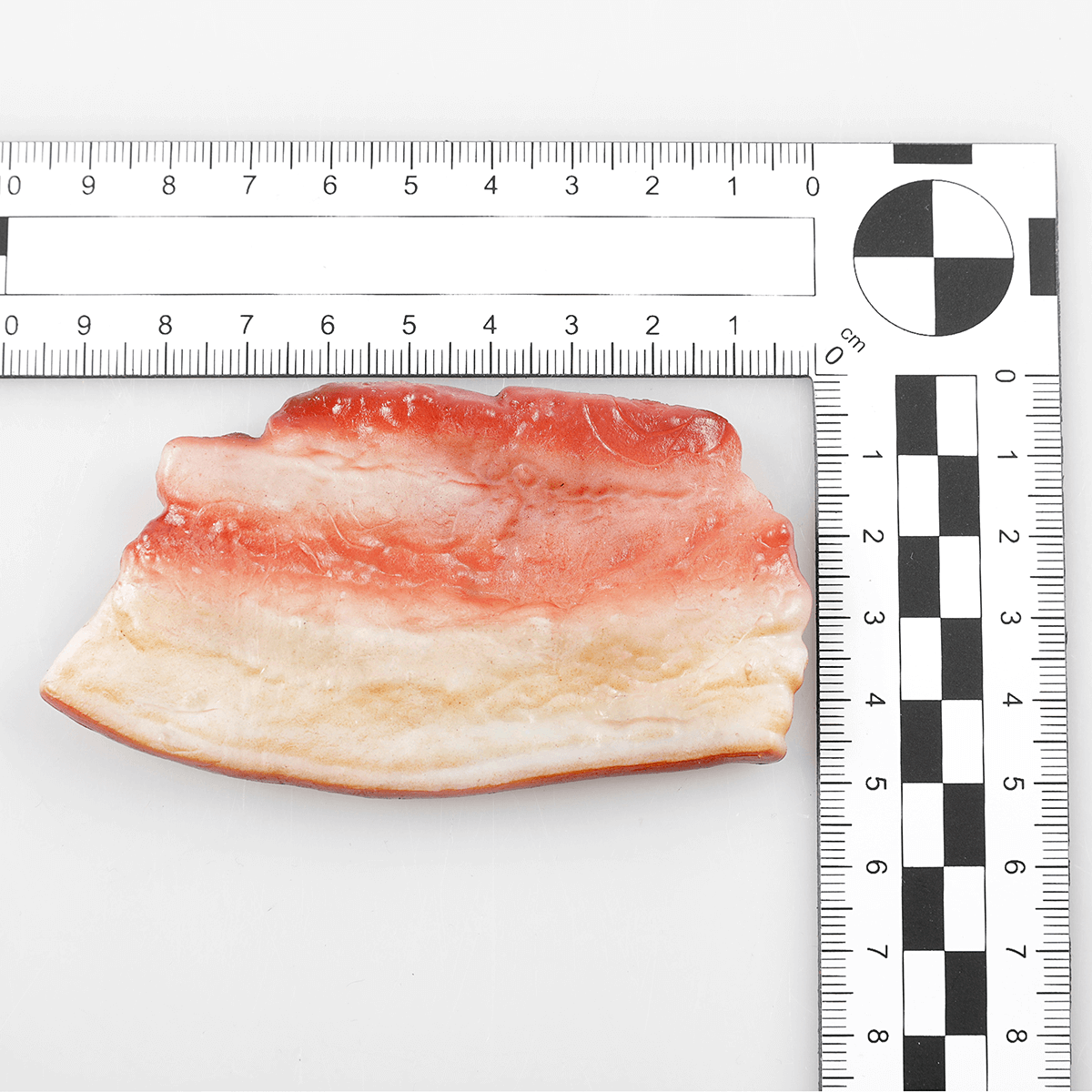 Tranches de lard aliment factice, 8 cm, 3 pces - 2
