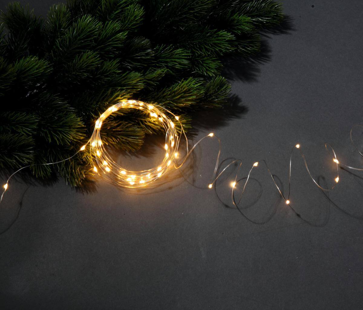 LED wire rope light for outdoor use, 50 LED, 5 m - 2