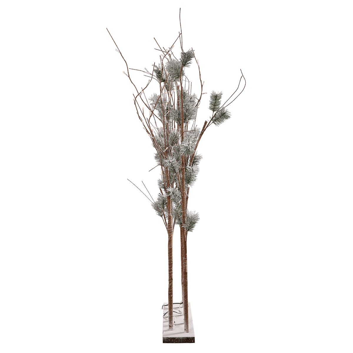 Pino con ramas de luz LED, LED cálido, 130 cm - 3 Pino con ramas de luz LED, LED cálido, 130 cm - 3