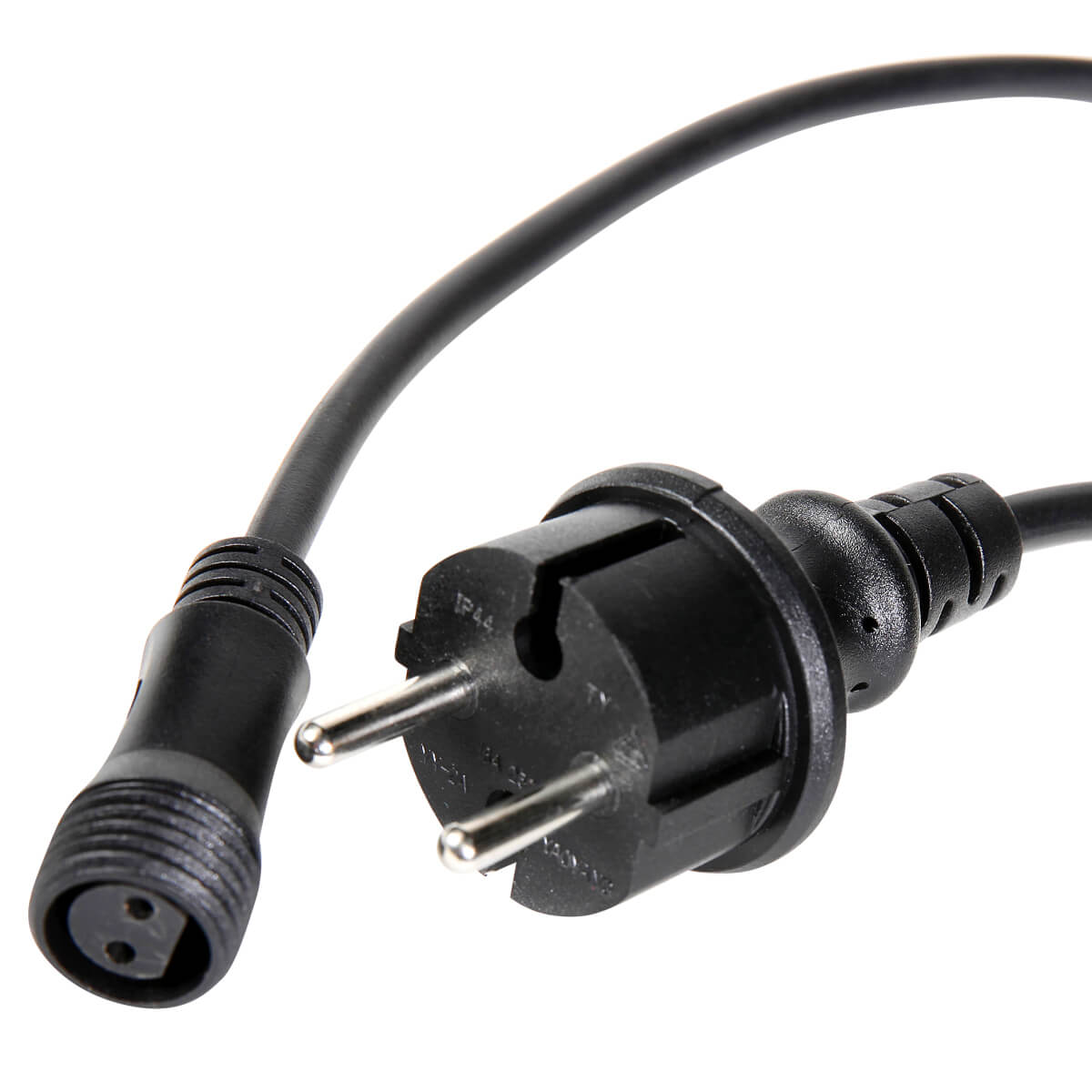 Connection cable IP44 for LED products system IP67, black - 2