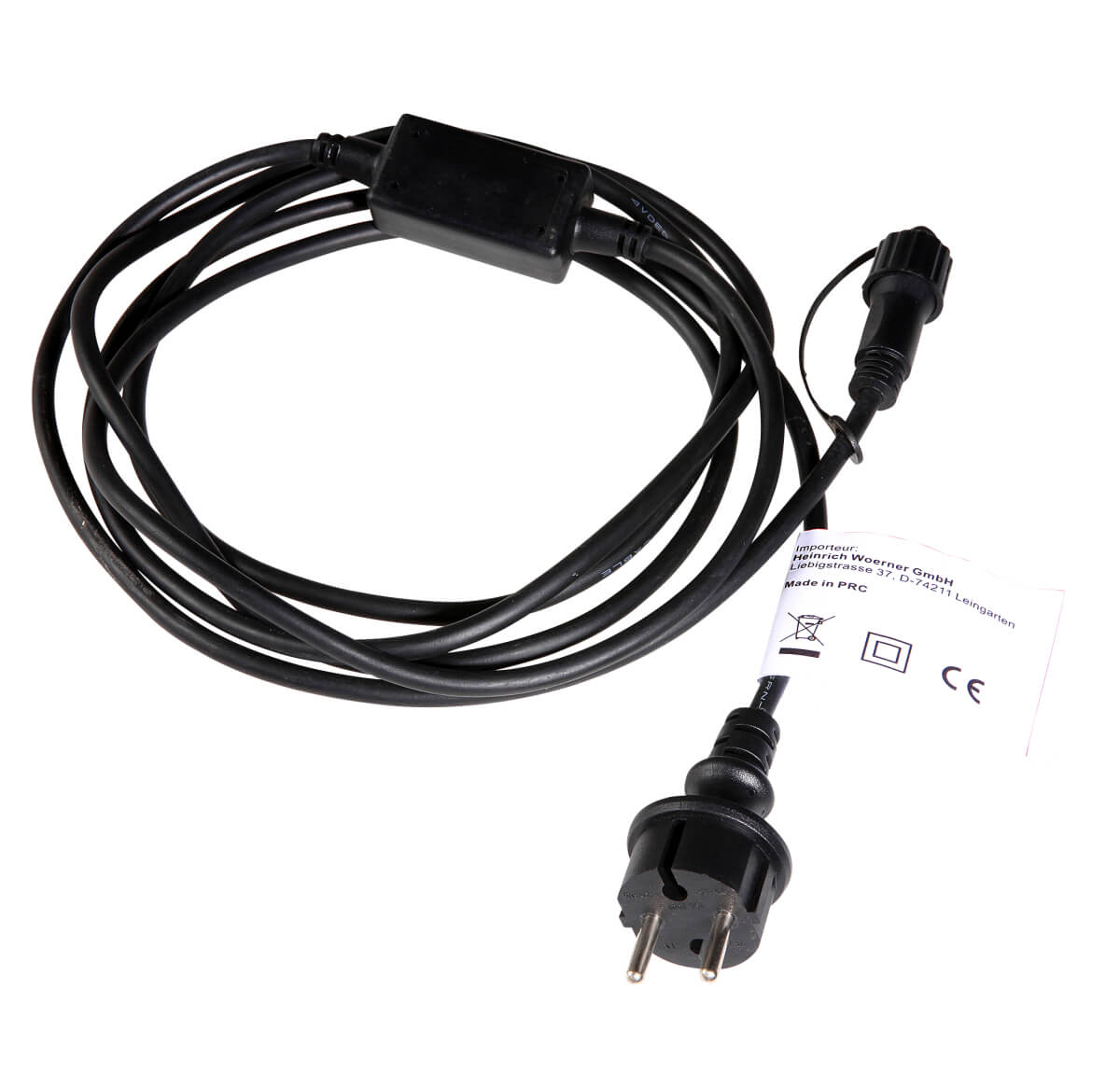 Connection cable IP44 for LED products system IP67, black - 3