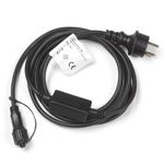 Câble d’alimentation IP44 pour produits à LED système IP67, noir
