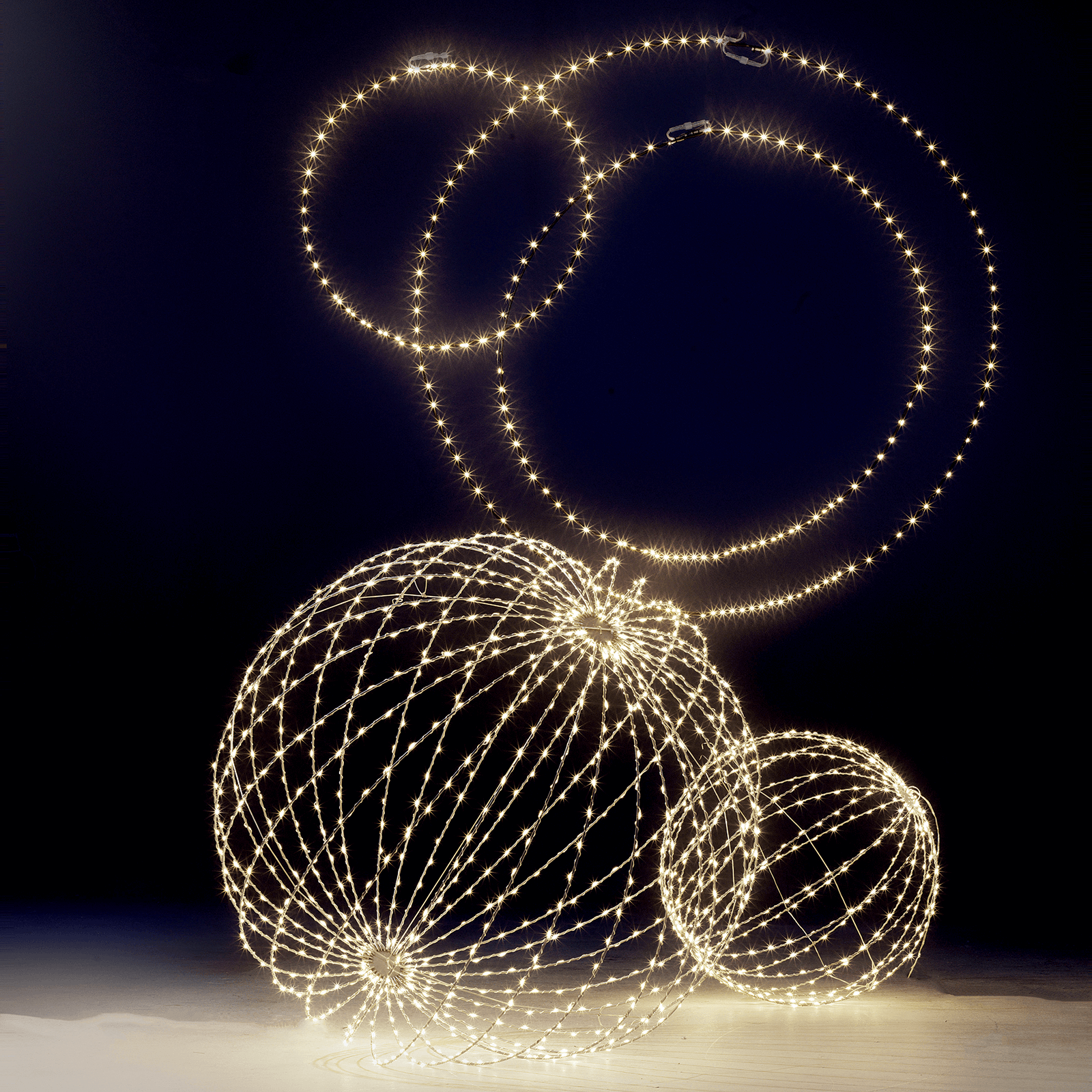 Boule lumineuse à LED pour l'ext., LED chaude - blanc, Ø 50 cm - 4