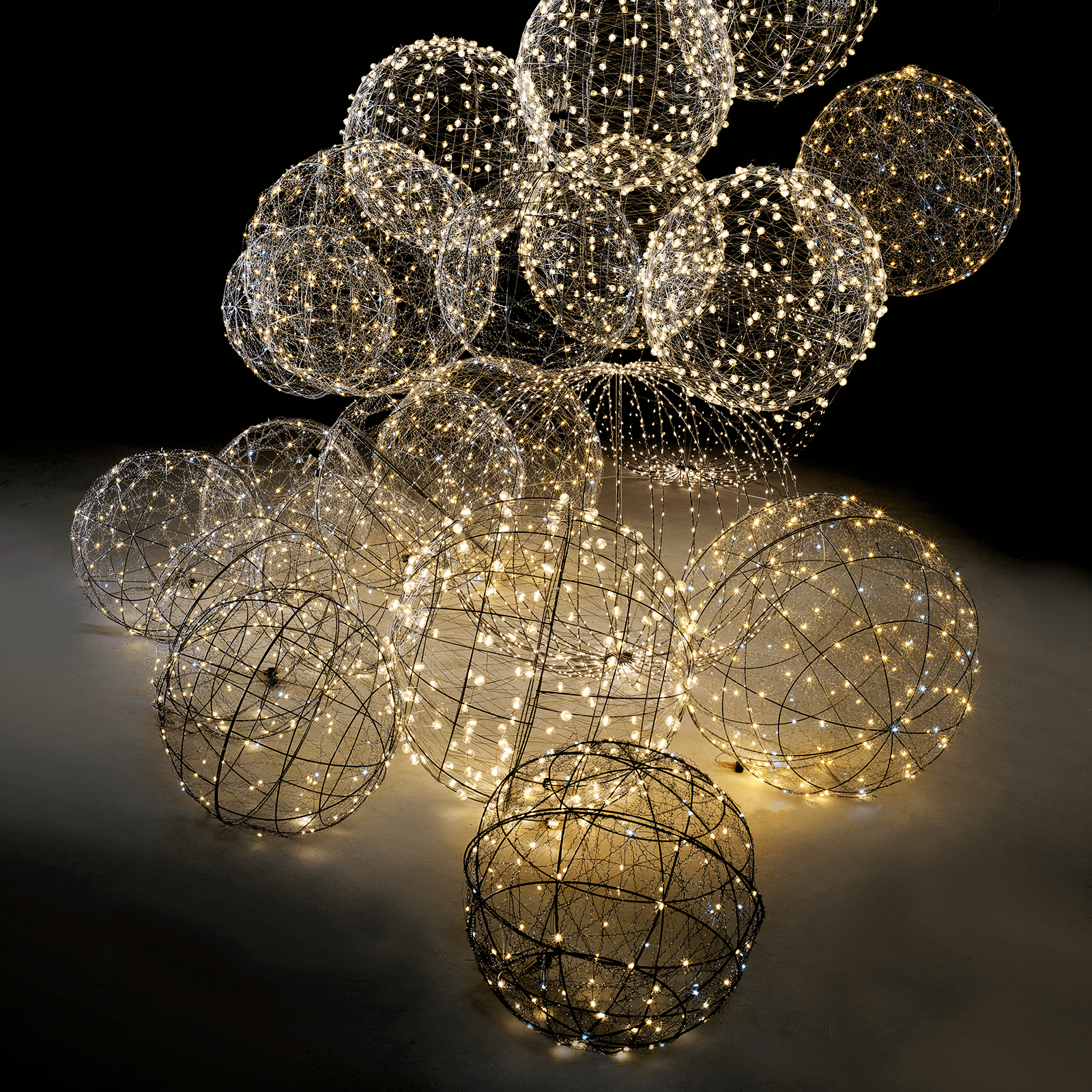 Boule lumineuse à LED pour l'ext., LED chaude - blanc, Ø 50 cm - 6
