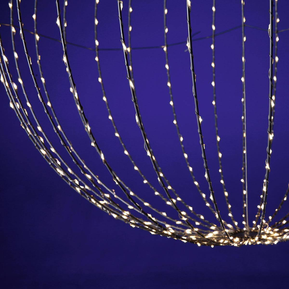 Boule lumineuse à LED pour l'ext., LED chaude - blanc, Ø 80 cm - 8