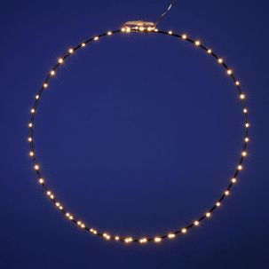 LED light ring for outdoor use, LED warm, Ø 50 cm