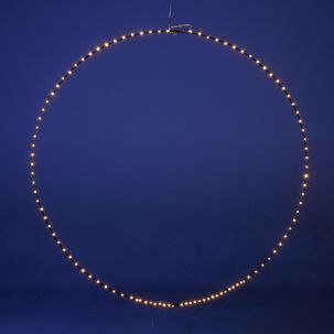 LED light ring for outdoor use, LED warm, Ø 100 cm