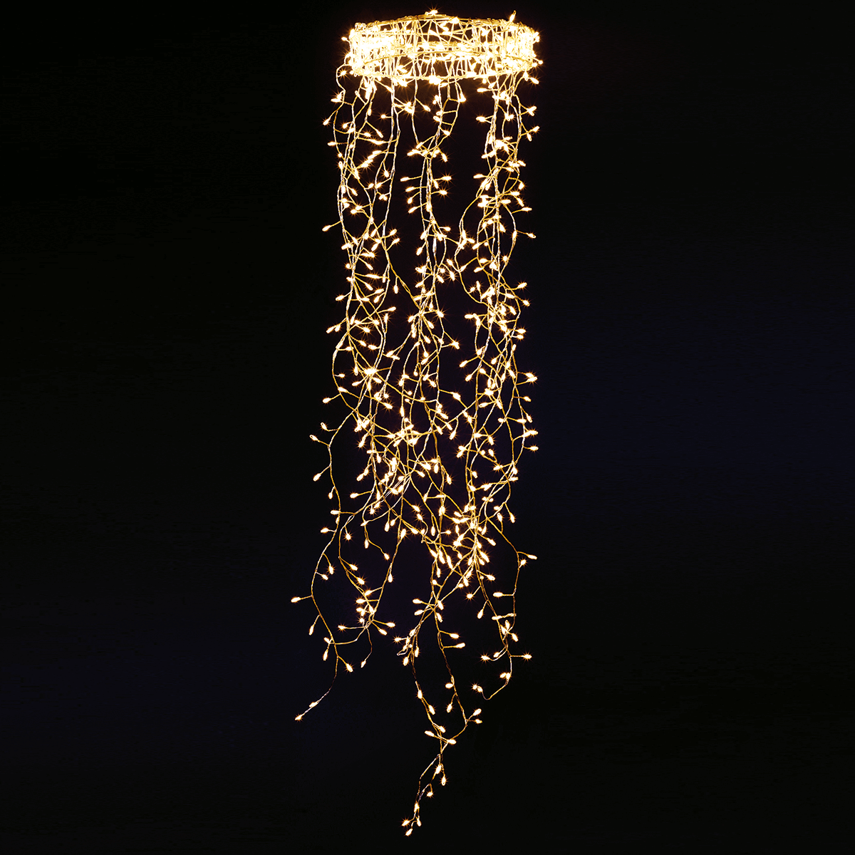 LED wire light ring "Fireworks", length 60 cm, Ø 20 cm - 1