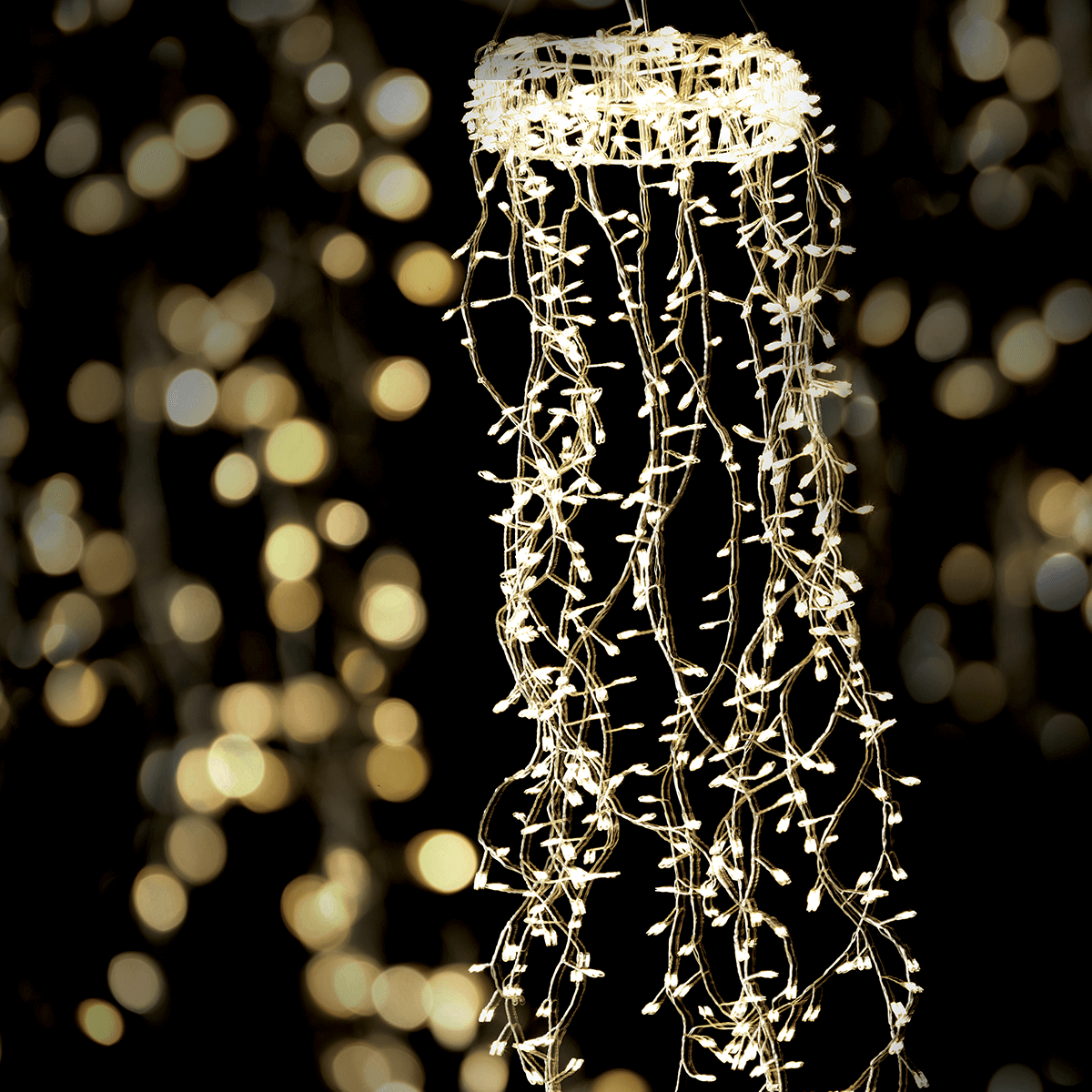 LED wire light ring "Fireworks", length 60 cm, Ø 20 cm - 2