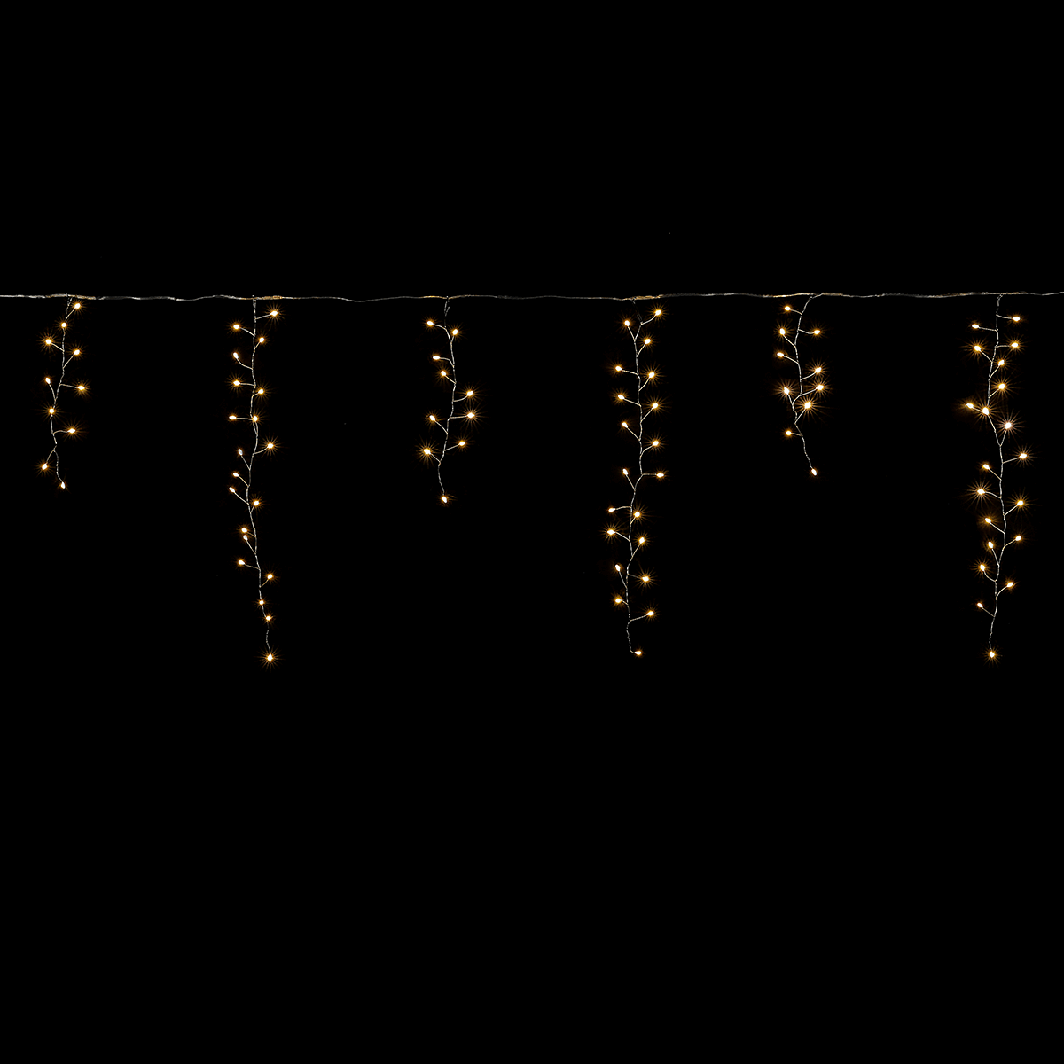 Alambre LED Icicle Light "Fuegos artificiales", cortina de luces anchura 385 cm - 1