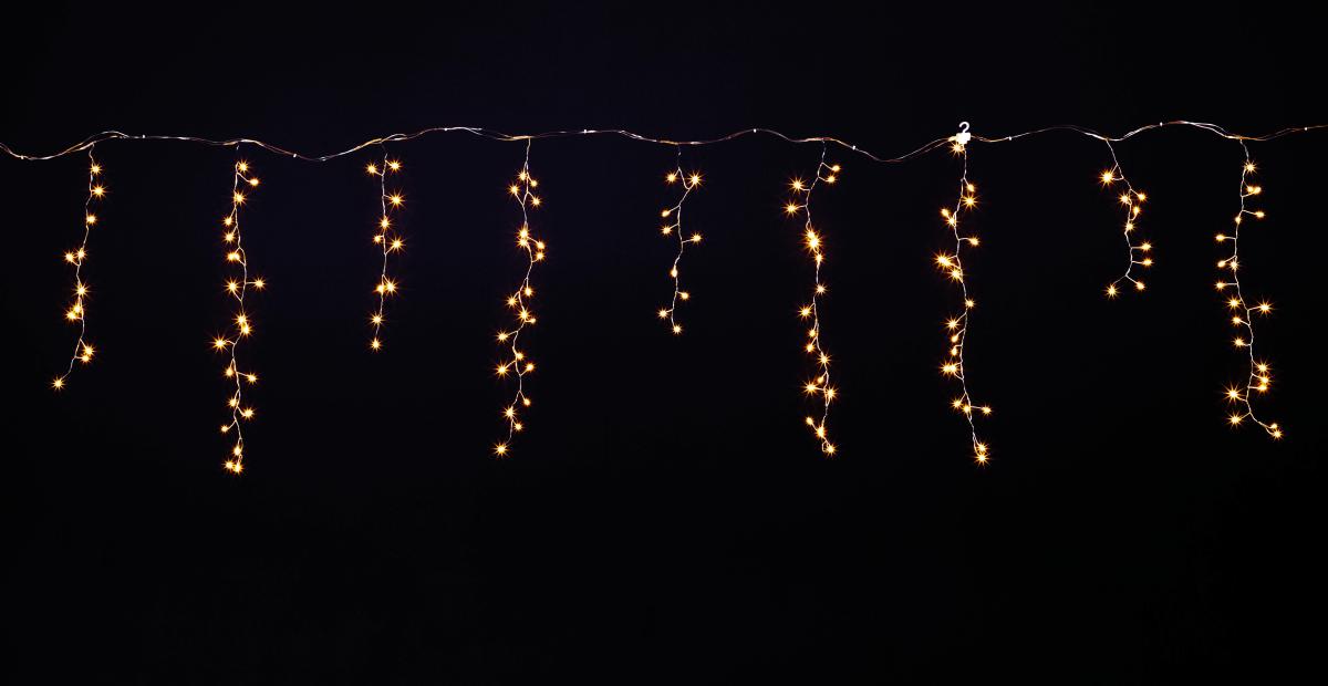 Alambre LED Icicle Light "Fuegos artificiales", cortina de luces anchura 385 cm - 7