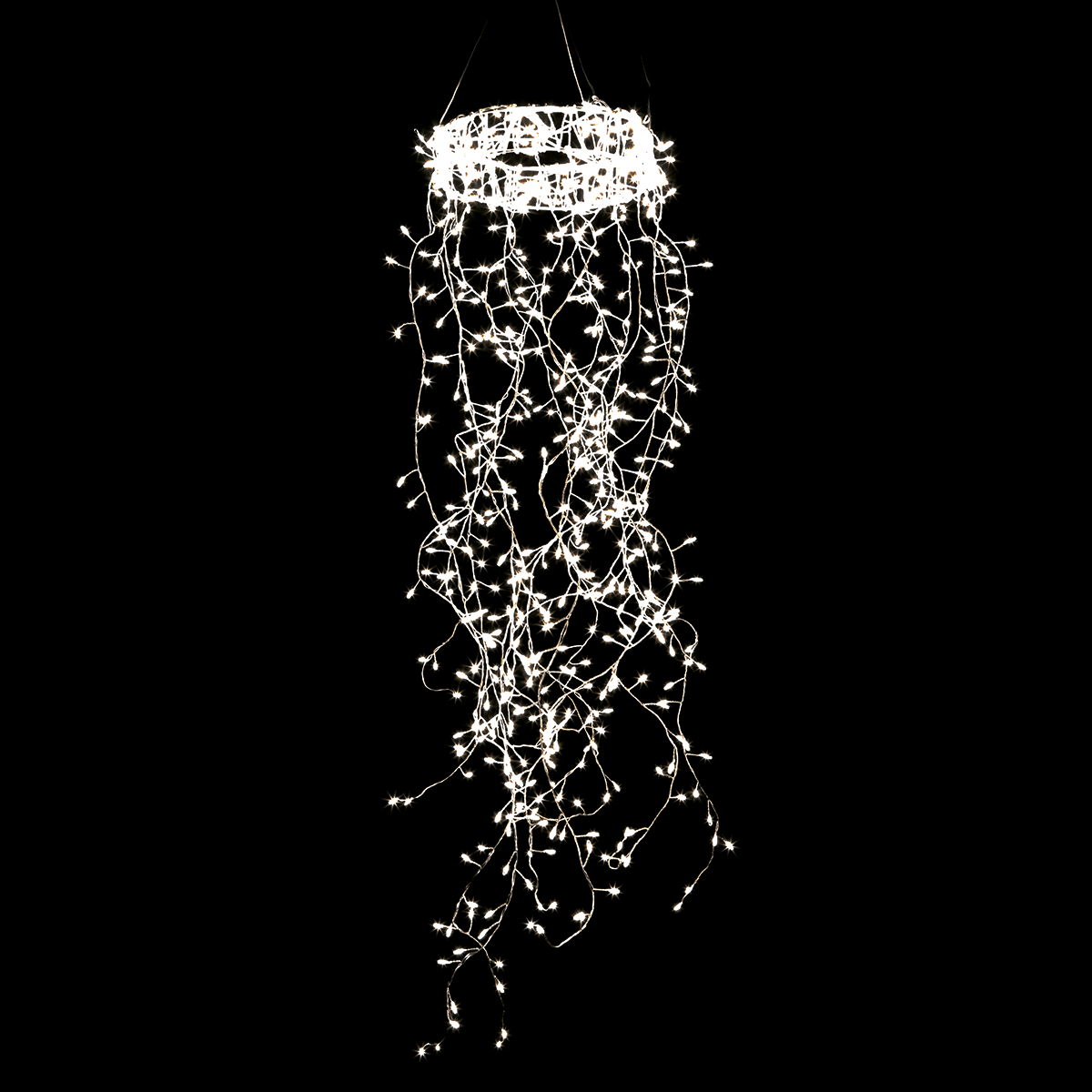 LED wire light ring "Fireworks", length 185 cm, Ø 30 cm - 8