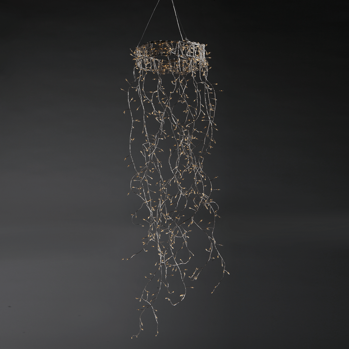 LED wire light ring "Fireworks", length 185 cm, Ø 30 cm - 9